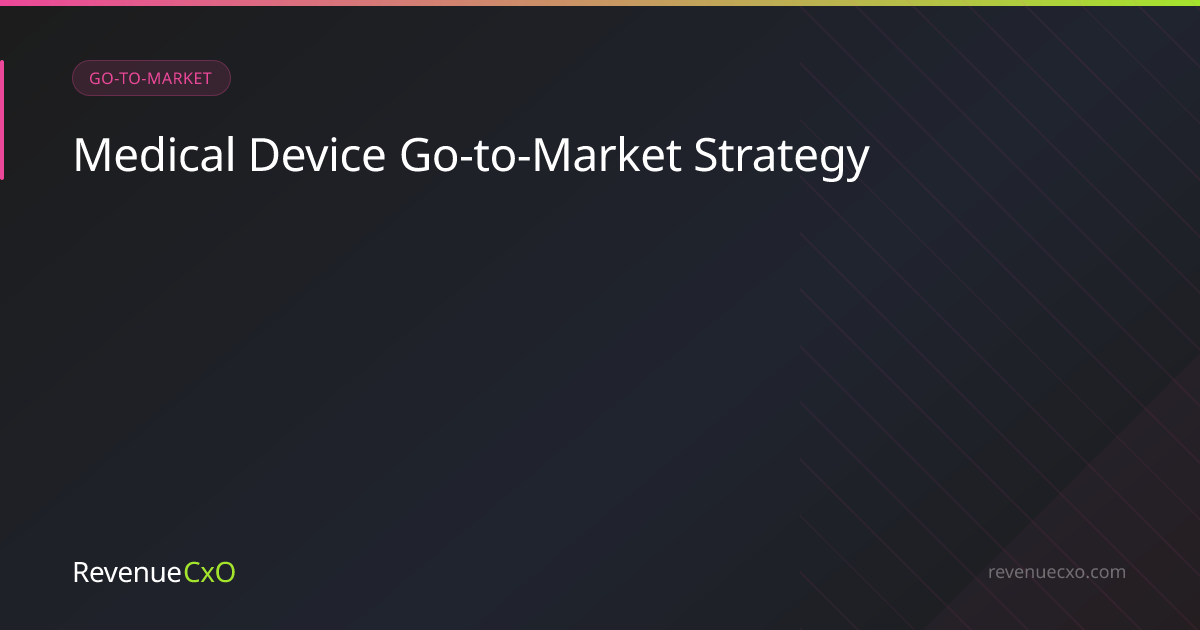 Medical Device Go-to-Market Strategy